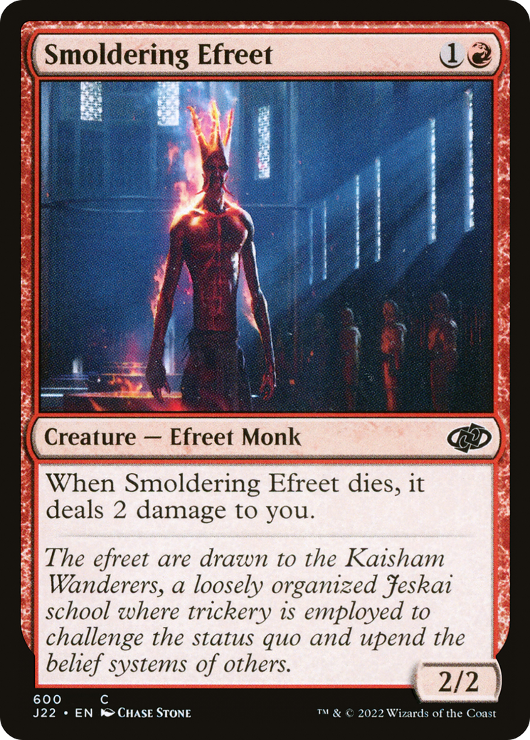 {C} Smoldering Efreet [Jumpstart 2022][J22 600]