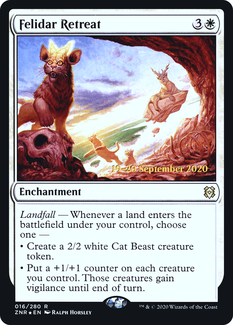 {R} Felidar Retreat [Zendikar Rising Prerelease Promos][PR ZNR 016]