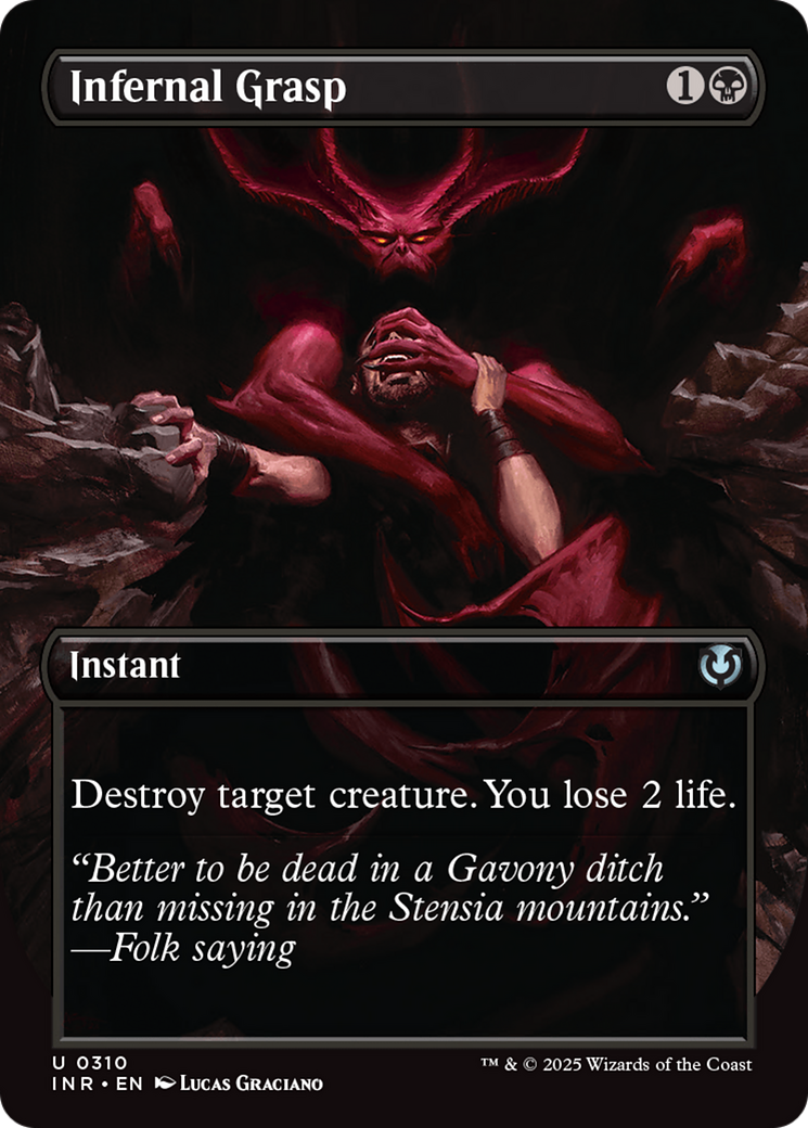 {C} Infernal Grasp (Borderless) [Innistrad Remastered][INR 310]
