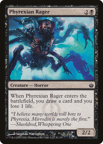 {C} Phyrexian Rager [Mirrodin Besieged][MBS 051]