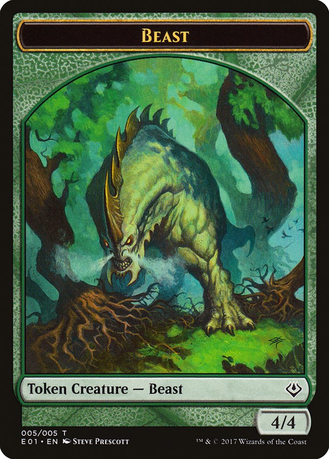 {T} Beast Token (005/005) [Archenemy: Nicol Bolas Tokens][TE01 005]