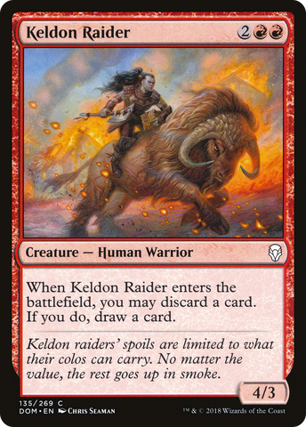 {C} Keldon Raider [Dominaria][DOM 135]