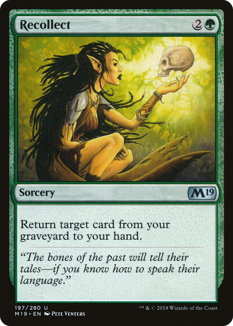 {C} Recollect [Core Set 2019][M19 197]