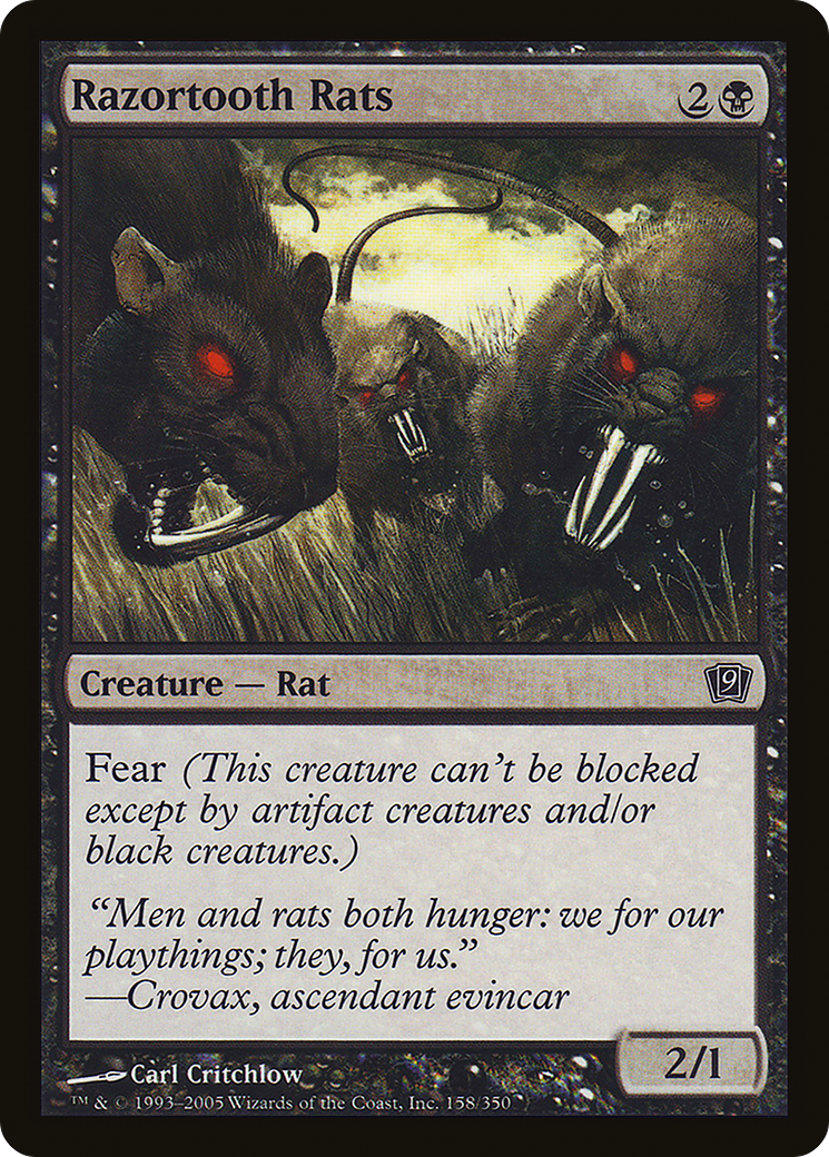 {C} Razortooth Rats [Ninth Edition][9ED 158]