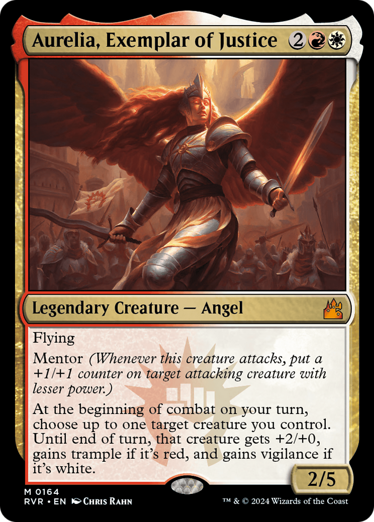 {R} Aurelia, Exemplar of Justice [Ravnica Remastered][RVR 164]