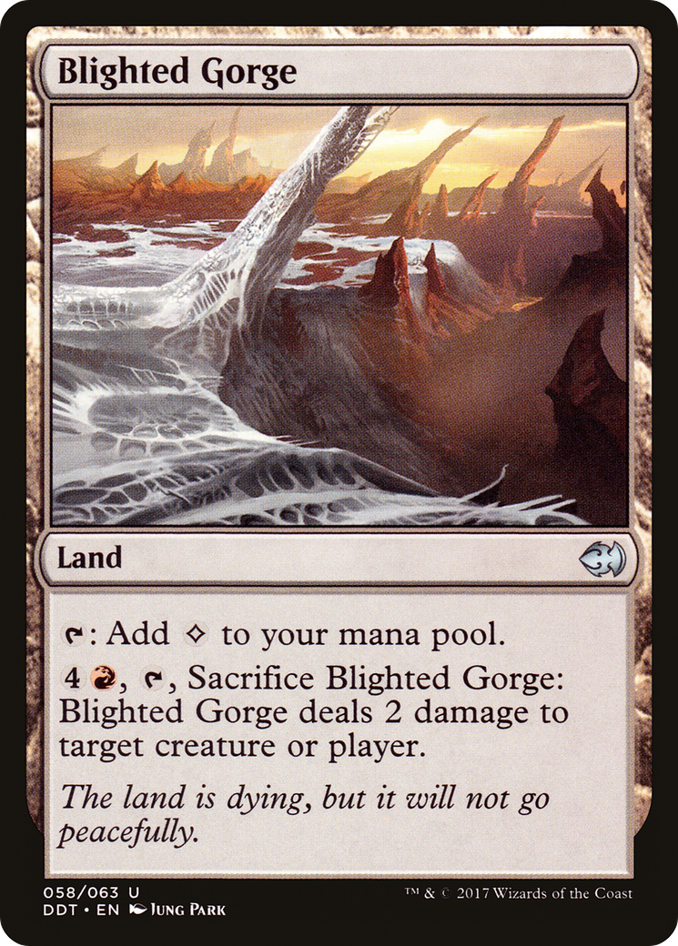 {C} Blighted Gorge [Duel Decks: Merfolk vs. Goblins][DDT 058]