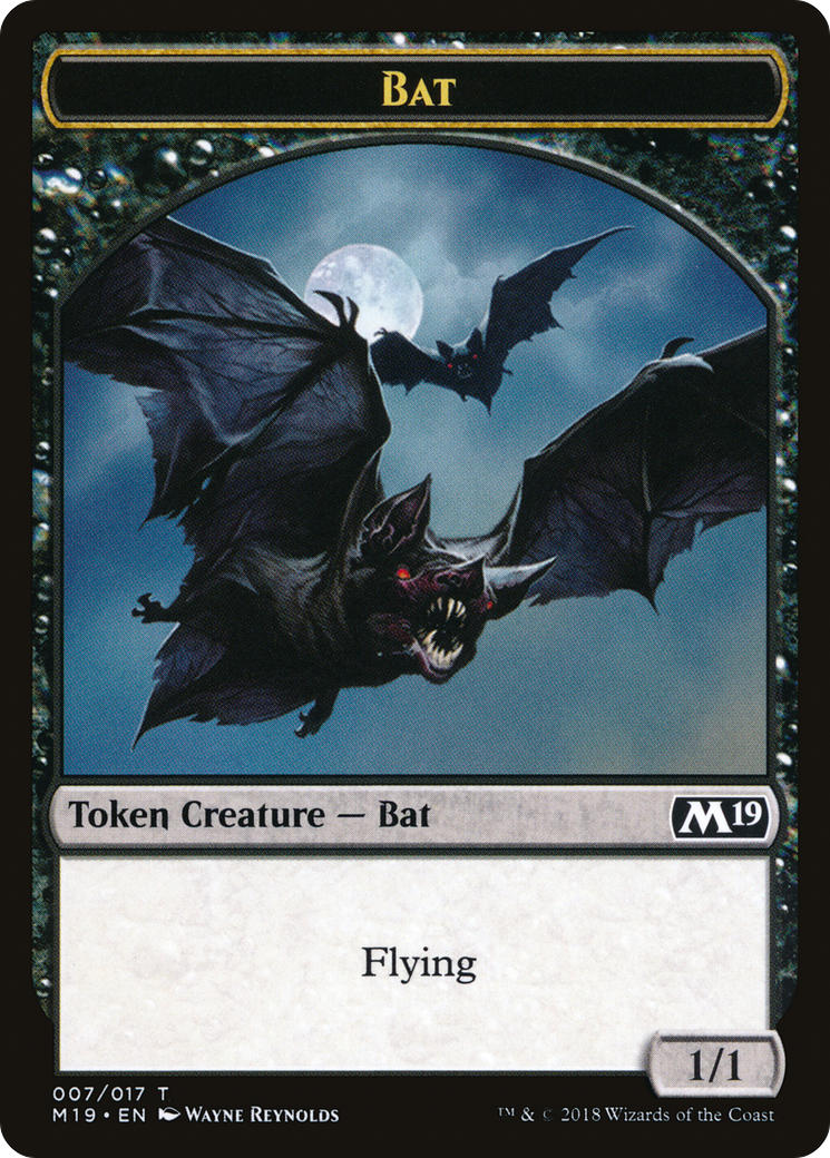 {T} Bat Token [Core Set 2019 Tokens][TM19 007]