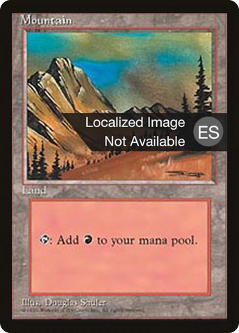 {B}[FBB 4ED 375] Mountain (C) [Fourth Edition (Foreign Black Border)]