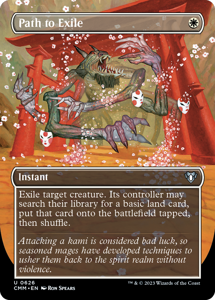 {C} Path to Exile (Borderless Alternate Art) [Commander Masters][CMM 626]