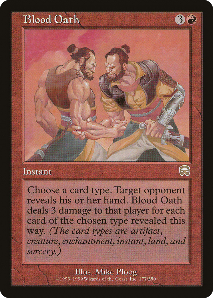 {R} Blood Oath [Mercadian Masques][MMQ 177]