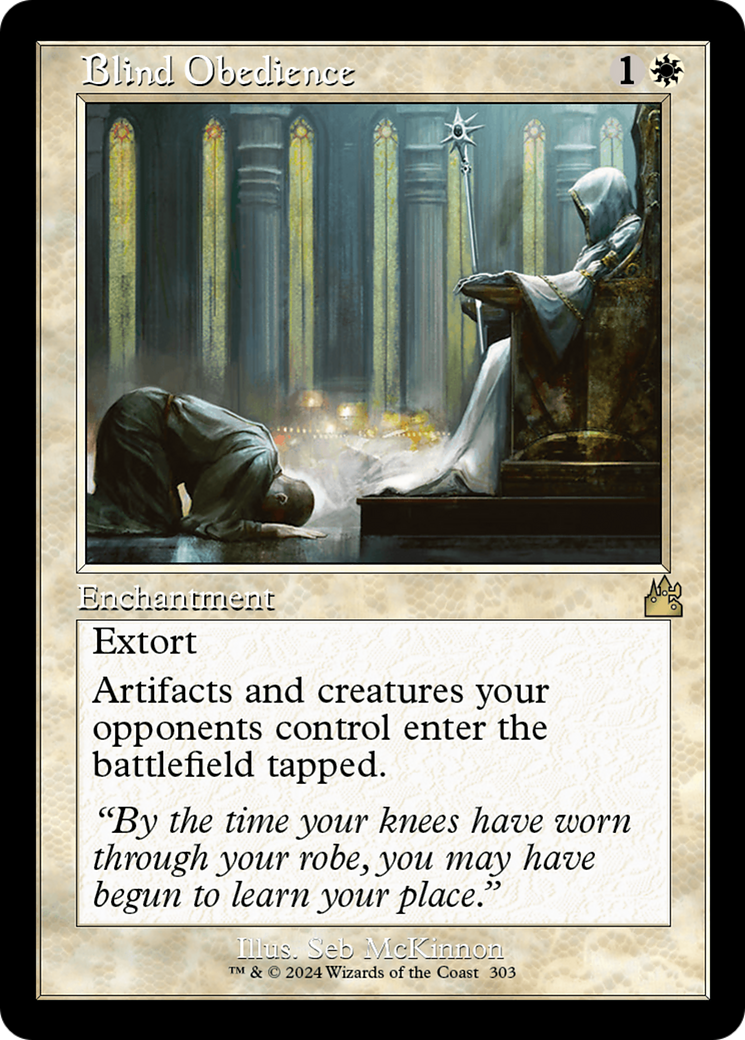 {R} Blind Obedience (Retro Frame) [Ravnica Remastered][RVR 303]