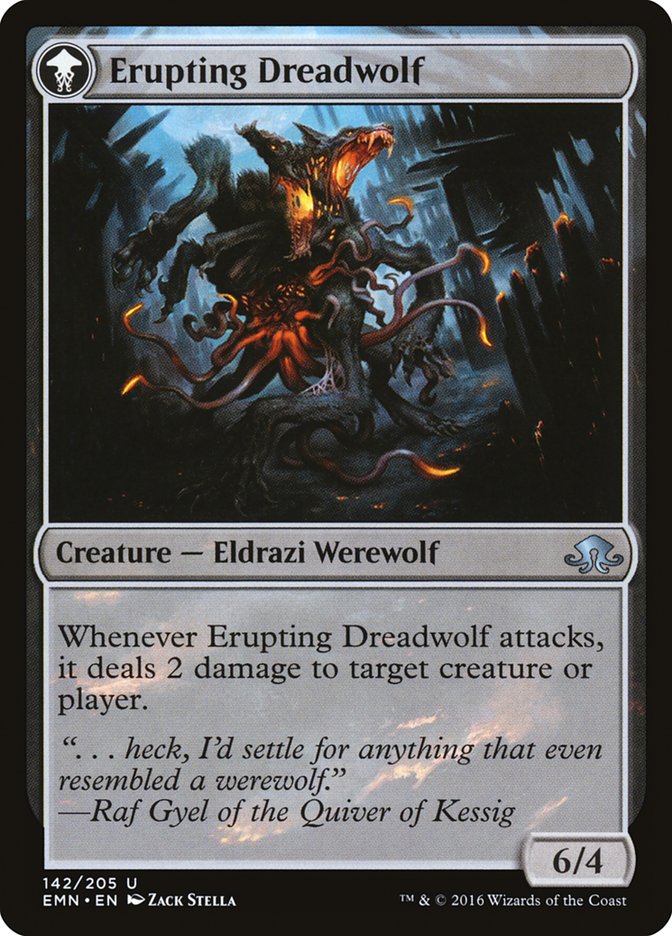 {C} Smoldering Werewolf // Erupting Dreadwolf [Eldritch Moon][EMN 142] - Misty Mountain Games