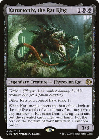 {R} Karumonix, the Rat King [Phyrexia: All Will Be One][ONE 098]