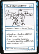 {R} Khod, Etlan Shiis Envoy (2021 Edition) [Mystery Booster Playtest Cards][CMB1 024]