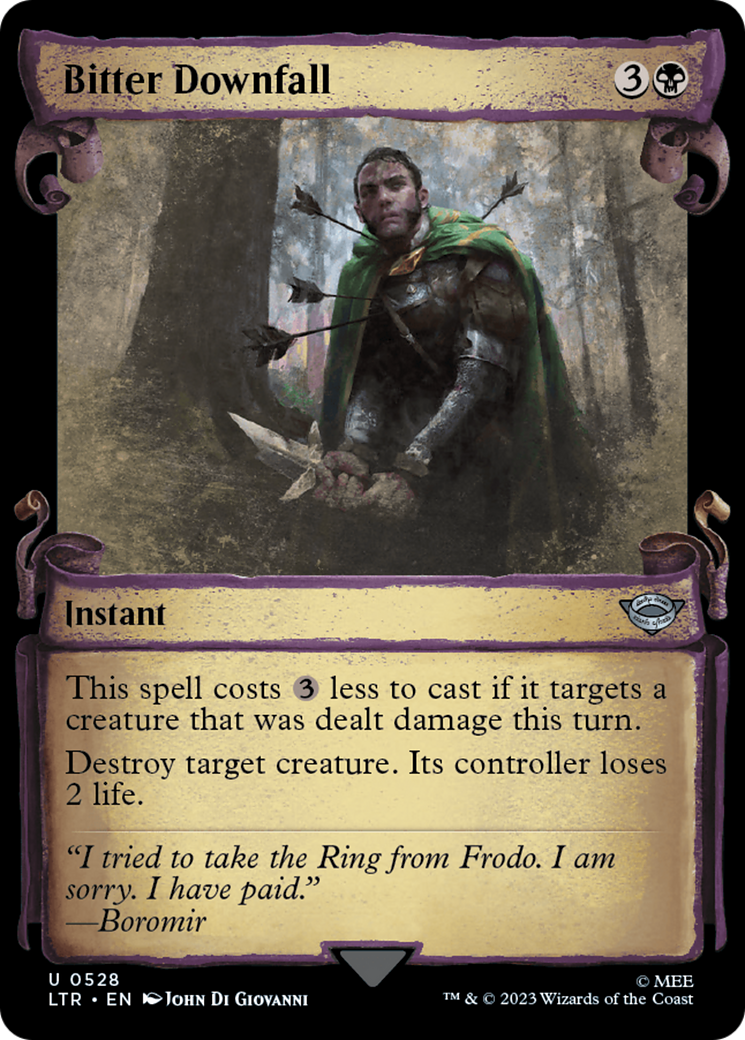 {C} Bitter Downfall [The Lord of the Rings: Tales of Middle-Earth Showcase Scrolls][LTR 528]