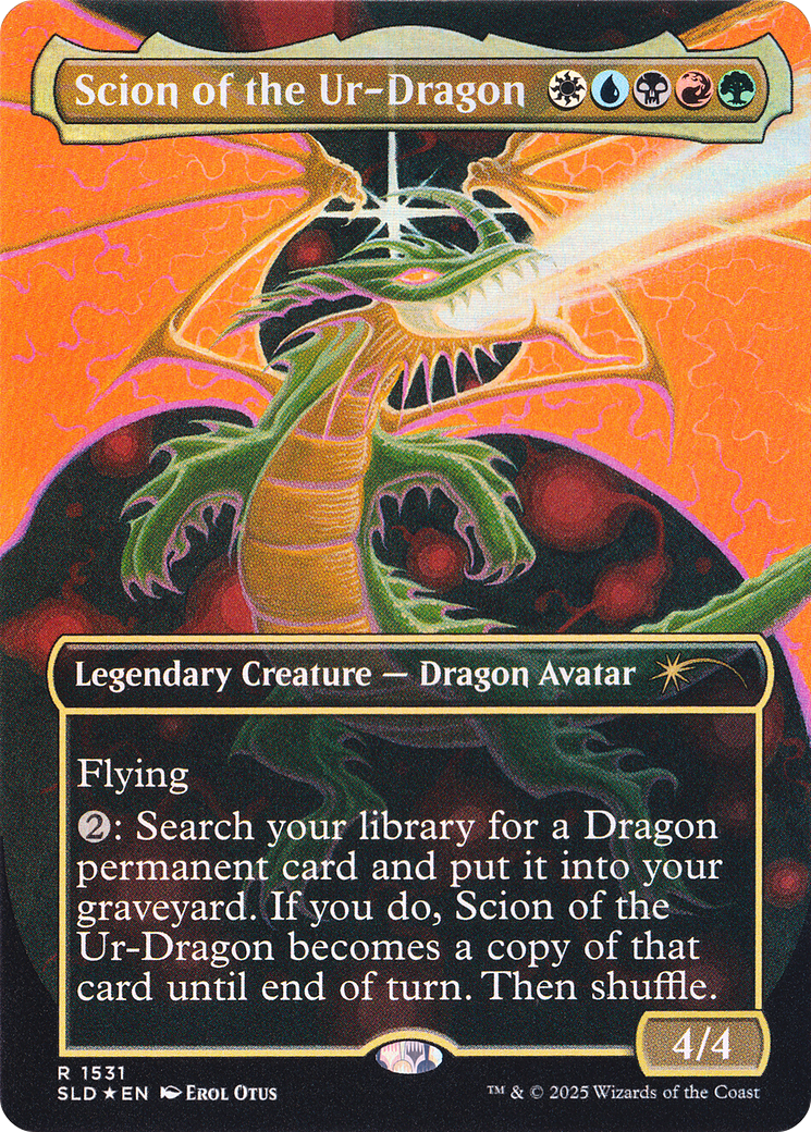 Scion of the Ur-Dragon [SLD 1531]  (Borderless) Foil