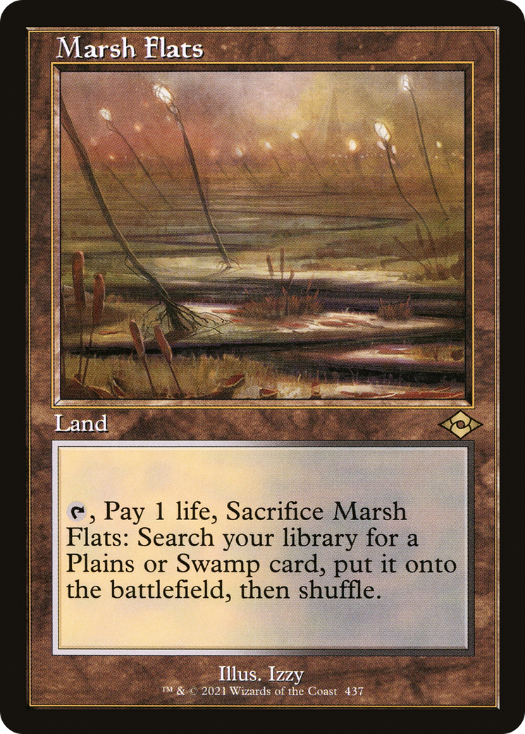 {R} Marsh Flats (Retro Frame) (Foil) [Modern Horizons 2] [MH2 437]