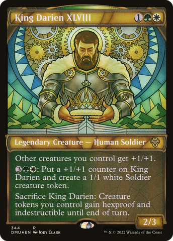 {R} King Darien XLVIII (Showcase Textured) [Dominaria United][DMU 344]
