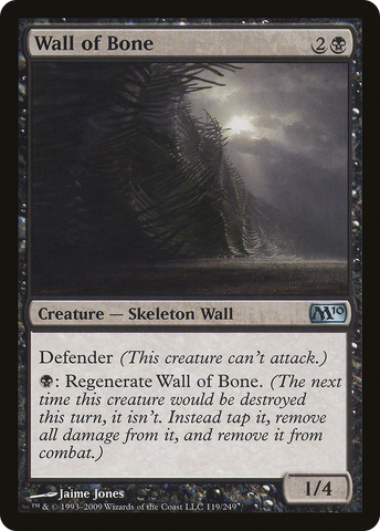 {C} Wall of Bone [Magic 2010][M10 119]