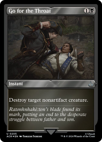 {C} Go for the Throat (Foil Etched) [Assassin's Creed][ACR 205]