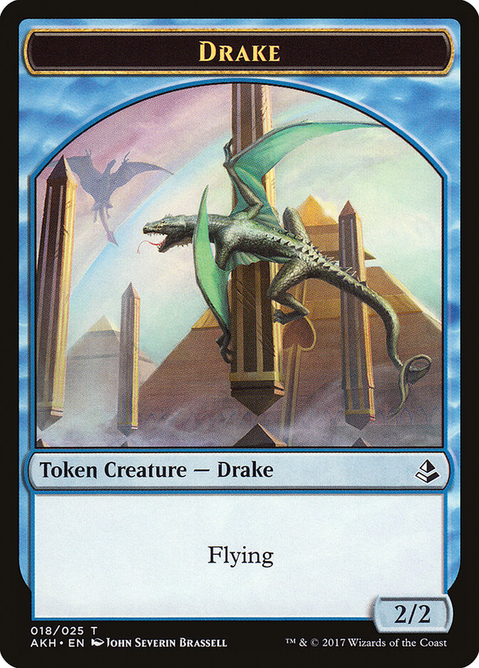 {T} Angel of Sanctions // Drake Double-sided Token [Amonkhet Tokens][TAKH 001]