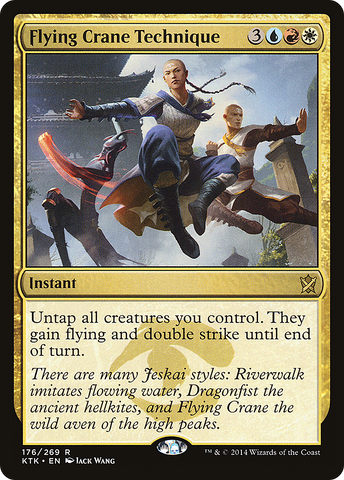 {R} Flying Crane Technique [Khans of Tarkir][KTK 176]
