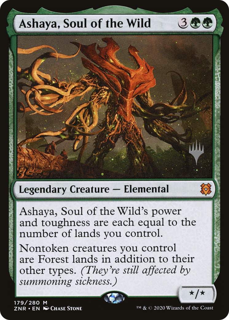 {R} Ashaya, Soul of the Wild (Promo Pack) [Zendikar Rising Promos][PP ZNR 179] - Misty Mountain Games