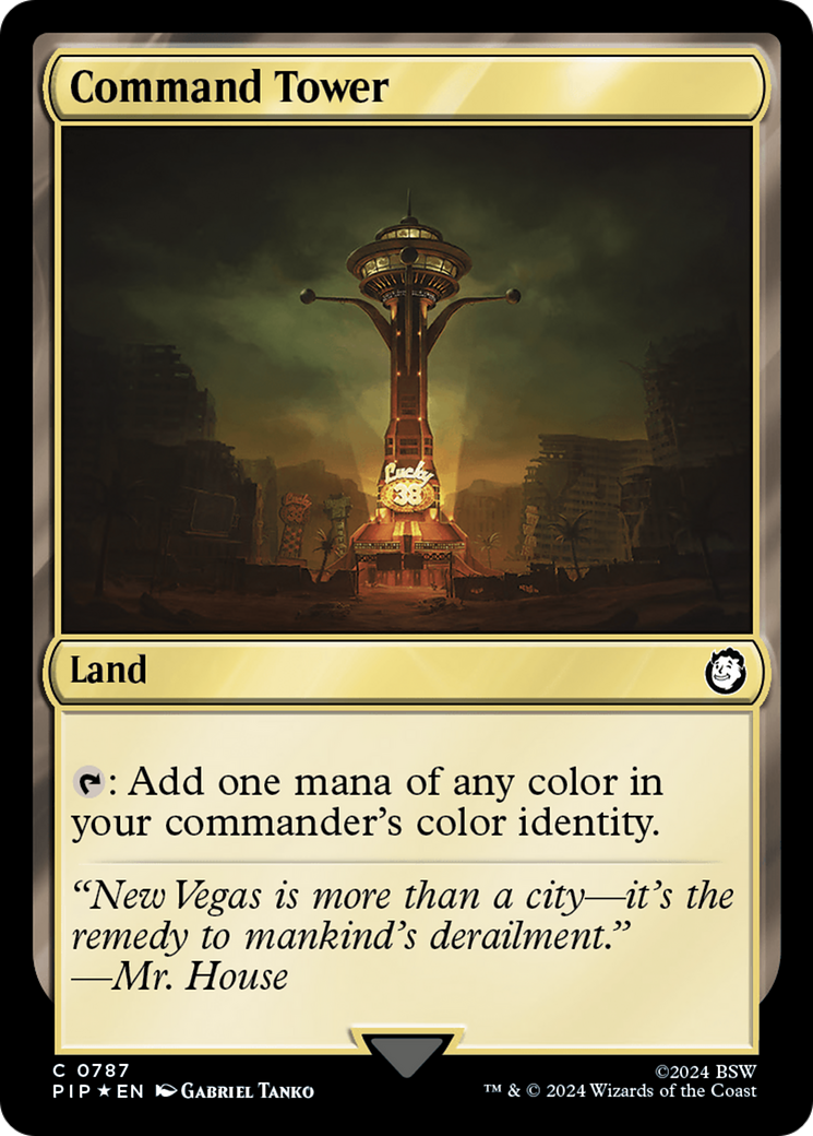 {C} Command Tower (Surge Foil) [Fallout][PIP 787]