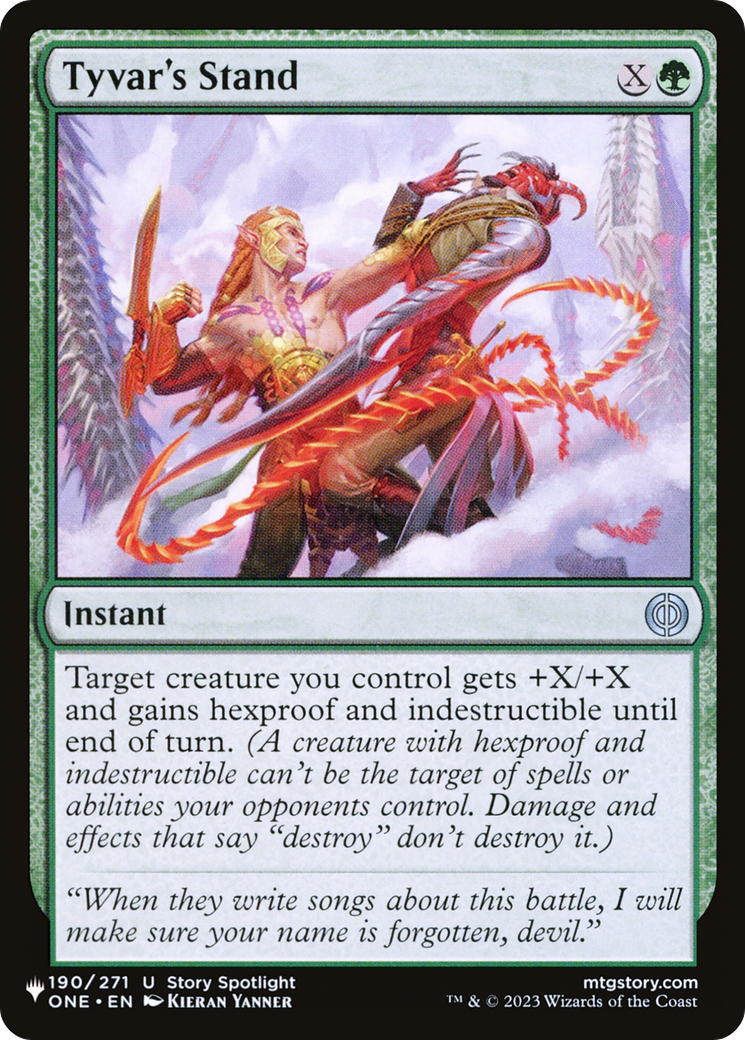 Tyvar's Stand [LIST 190/271]