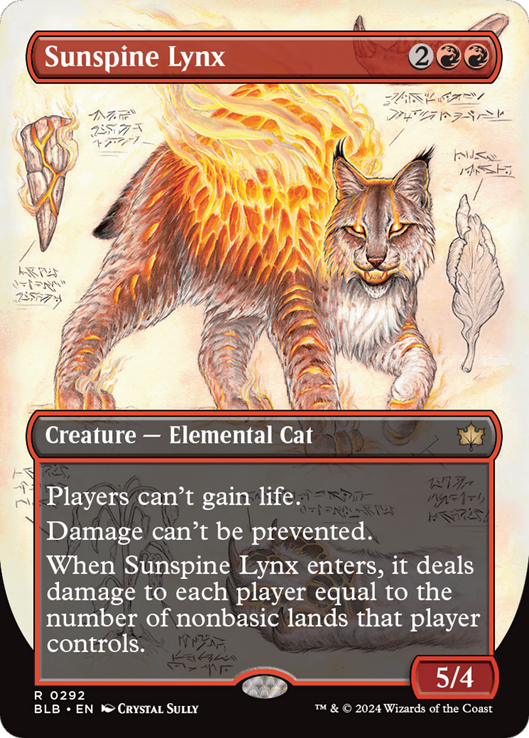 {@R} Sunspine Lynx (Borderless) [Bloomburrow][BLB 292]