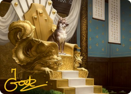 {A} Yoshimaru, Ever Faithful Art Card (Gold-Stamped Signature) [Kamigawa: Neon Dynasty Art Series][GS ANEO 024]