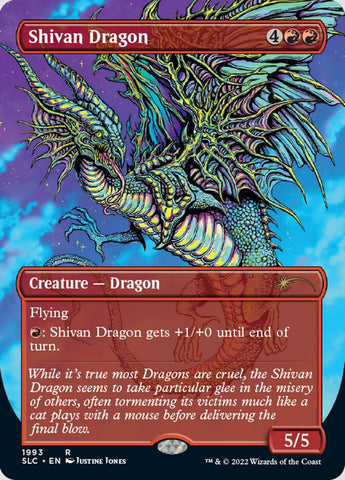 {R} Shivan Dragon (Borderless) [Secret Lair 30th Anniversary Countdown Kit][SLC 1993]