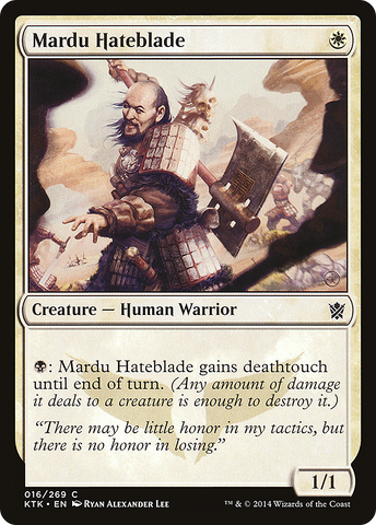 {C} Mardu Hateblade [Khans of Tarkir][KTK 016]