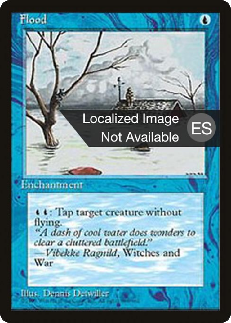 {F} Flood [Fourth Edition (Foreign Black Border)][FBB 4ED 073]