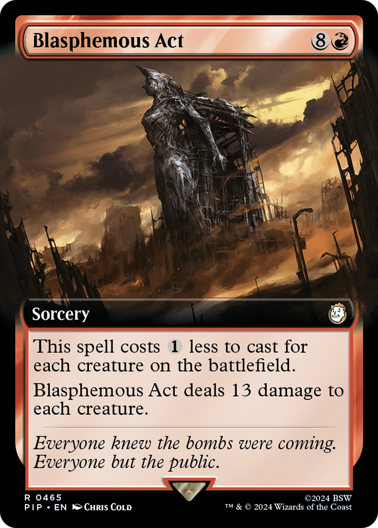 {C} Blasphemous Act (Extended Art) [Fallout][PIP 465]