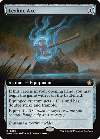 {@R} Leyline Axe (Extended Art) [Foundations][FDN 485]