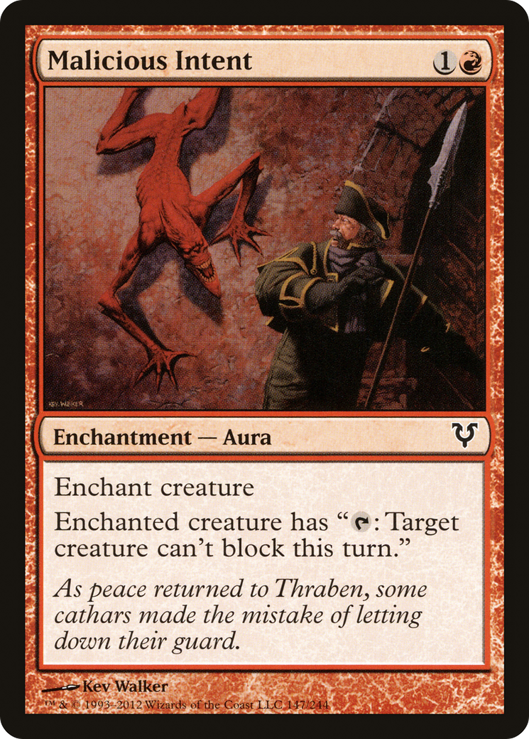 {C} Malicious Intent [Avacyn Restored][AVR 147]