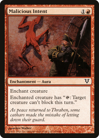 {C} Malicious Intent [Avacyn Restored][AVR 147]