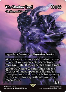{R} Gix, Yawgmoth Praetor - The Shadow Lord (Showcase) [FINAL FANTASY : Through the Ages][FCA 035]
