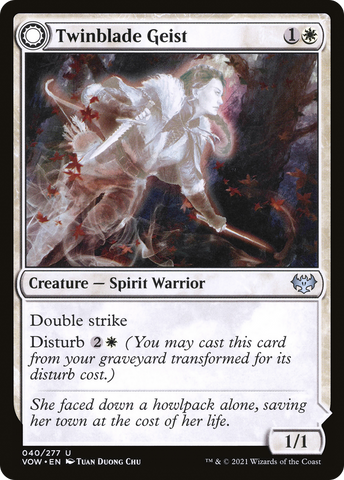 {C} Twinblade Geist // Twinblade Invocation [Innistrad: Crimson Vow][VOW 040]