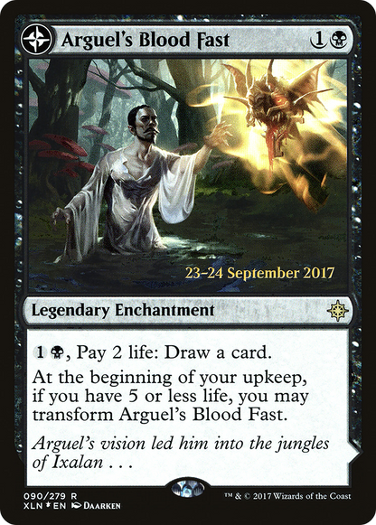 {R} Arguel's Blood Fast // Temple of Aclazotz [Ixalan Prerelease Promos][PR XLN 090]