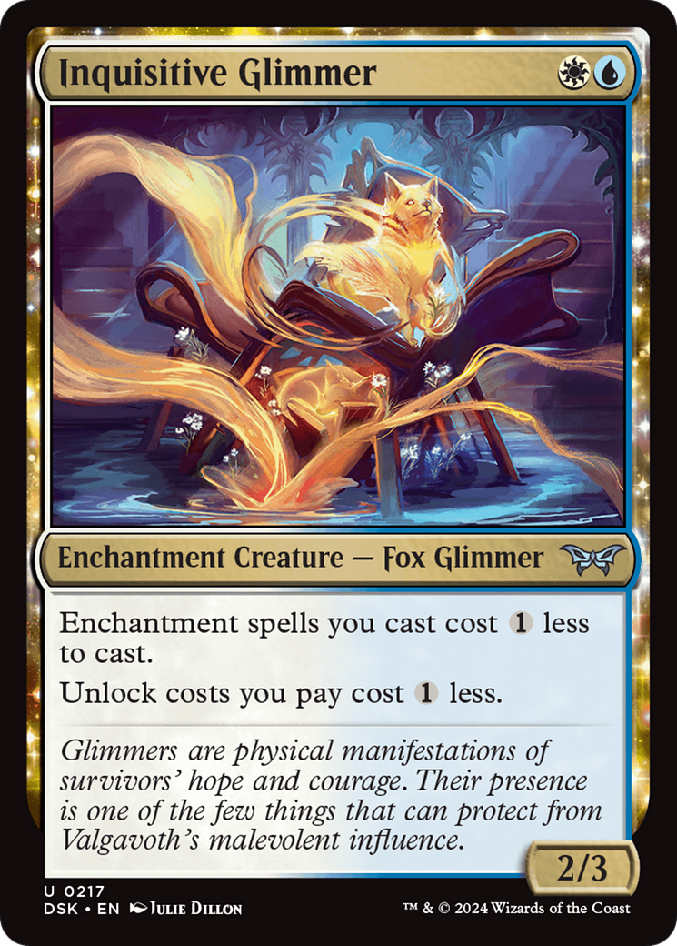 {@C} Inquisitive Glimmer [Duskmourn: House of Horror][DSK 217]