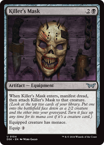 {@C} Killer's Mask [Duskmourn: House of Horror][DSK 104]