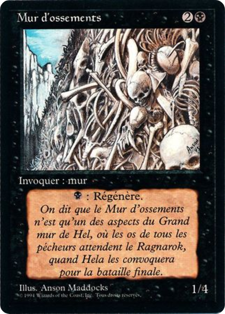 {F} Wall of Bone [Foreign Black Border][FBB 3ED 134]