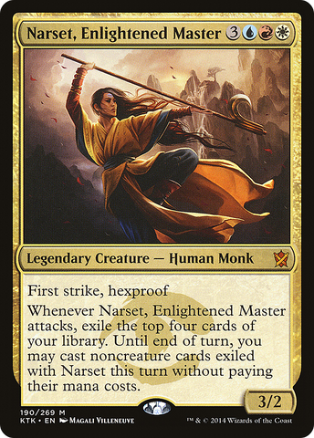 {R} Narset, Enlightened Master [Khans of Tarkir][KTK 190]