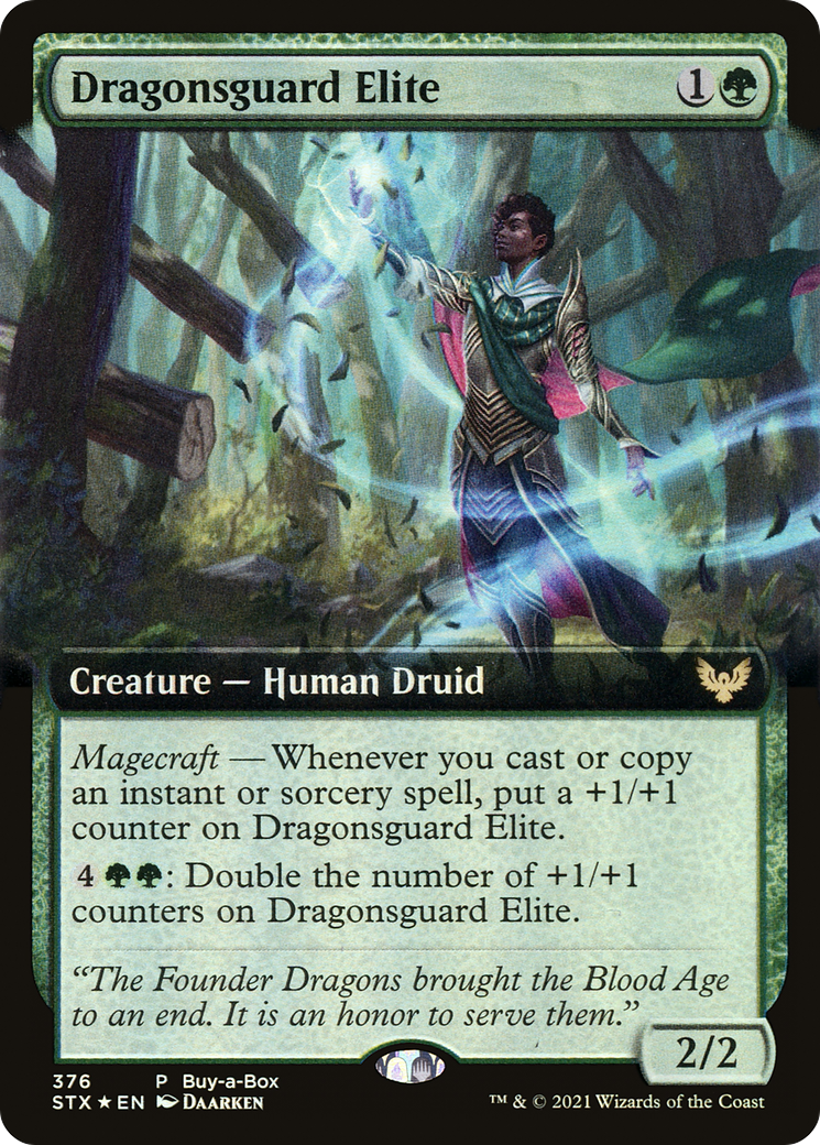 {R} Dragonsguard Elite (Buy-A-Box) [Strixhaven: School of Mages Promos][PA STX 376]