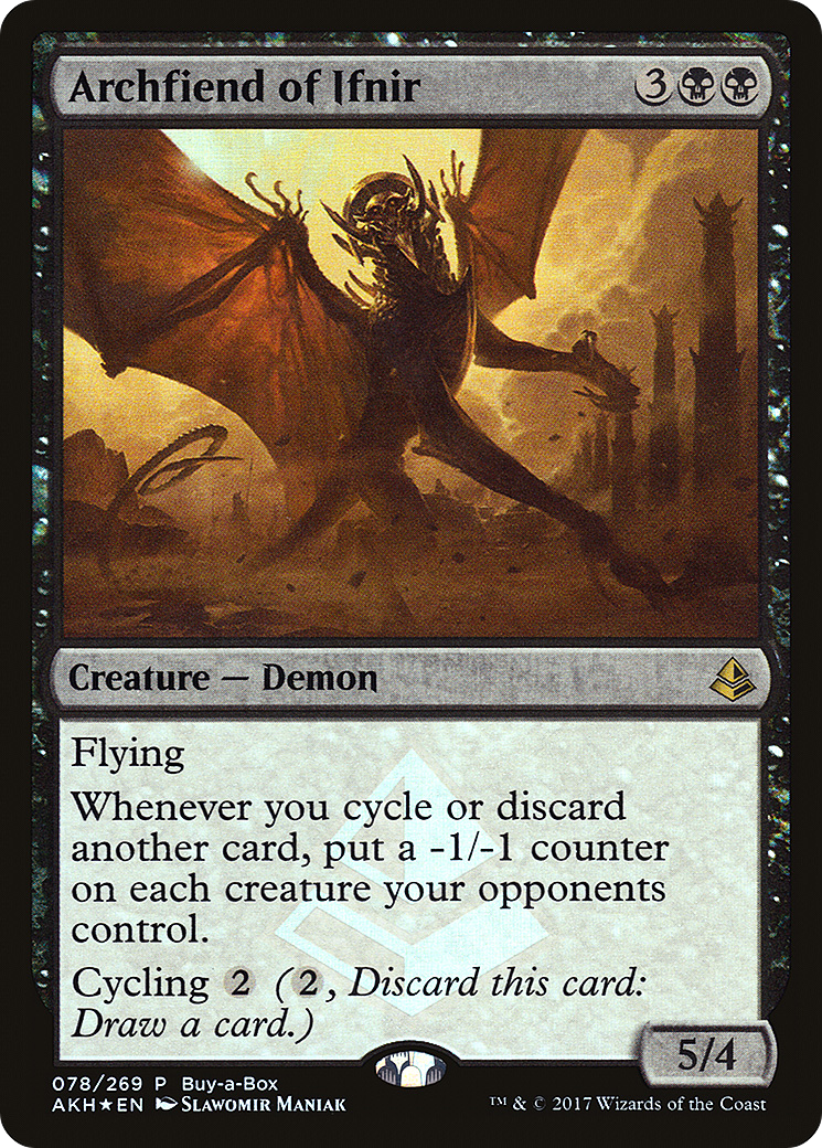{R} Archfiend of Ifnir (Buy-A-Box) [Amonkhet Promos][PA AKH 078]