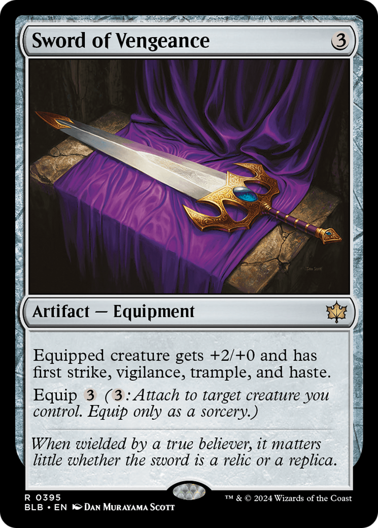 {@R} Sword of Vengeance [Bloomburrow][BLB 395]