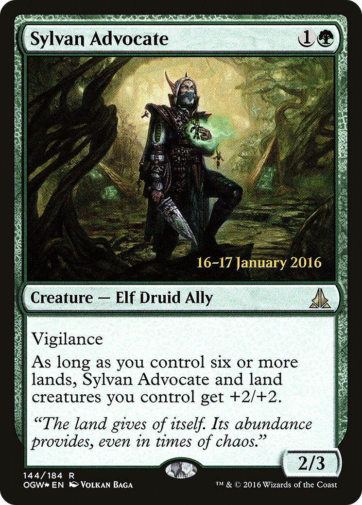 {R} Sylvan Advocate [Oath of the Gatewatch Prerelease Promos][PR OGW 144]