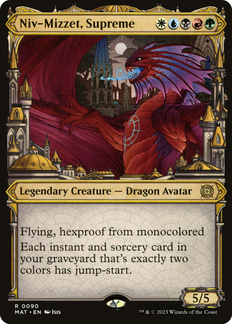 {R} Niv-Mizzet, Supreme (Showcase) [March of the Machine: The Aftermath][MAT 090]